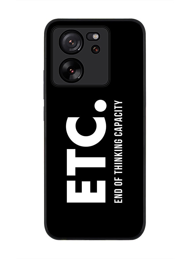 Stylizedd Rugged Black Edge case for Xiaomi 13T / Xiaomi 13T Pro, Slim fit Soft Case Flexible Rubber Edges Anti Drop TPU Gel Thin Cover - Etc. - Image 1