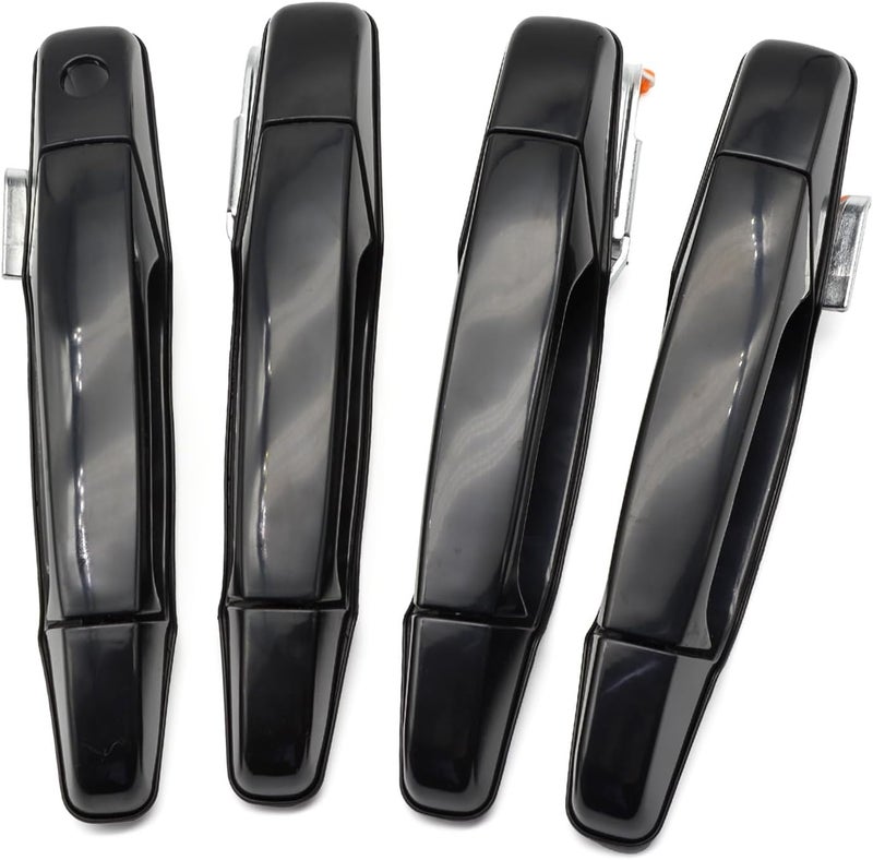 HEDORANCE 4PCS Exterior Black Door Handle Set for Chevy, GMC, Cadillac - Image 1