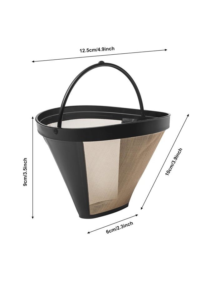 BRENSTEN Reusable #4 Cone Coffee Filter Basket for Ninja Coffee Makers Ninja Coffee Accessories - 1 Pack Permanent Replacement for Ninja Coffee Brewers - Image 2