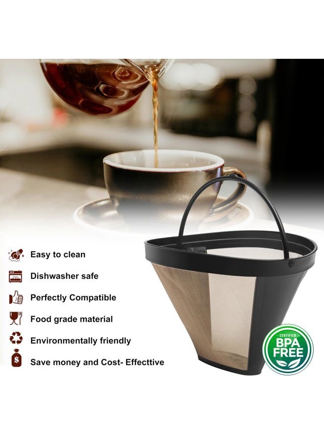 BRENSTEN Reusable #4 Cone Coffee Filter Basket for Ninja Coffee Makers Ninja Coffee Accessories - 1 Pack Permanent Replacement for Ninja Coffee Brewers - Image 3