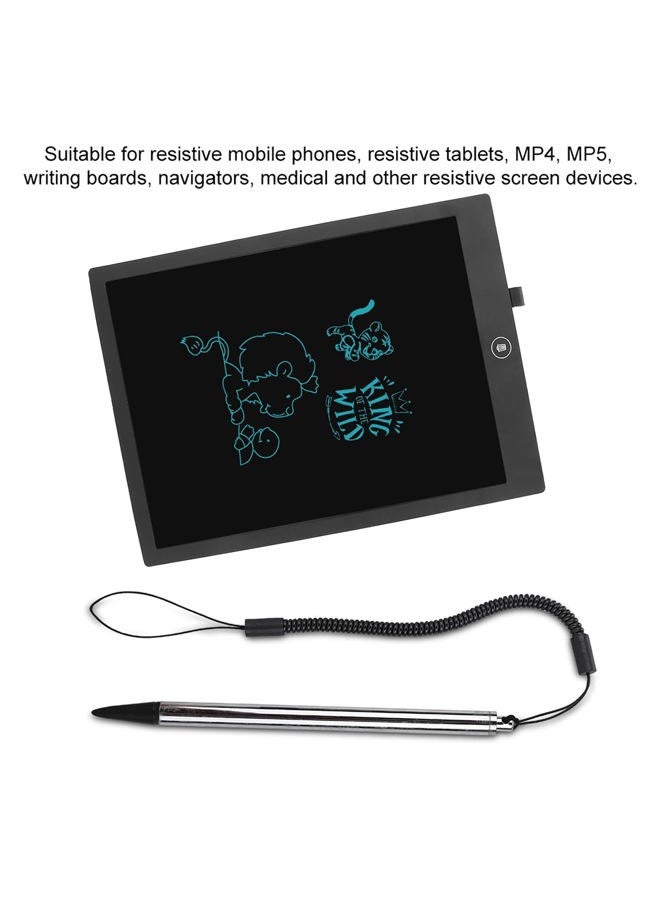Yctze قلم ستايلس جيتاك V110، قلم رسم شاشة لمسية مقاوم مع حبل نابض لجهاز POS و PDA و Navigator (فضي) - Image 2