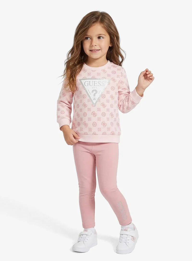 GUESS Kids Crew Neck Top And Leggings Sets