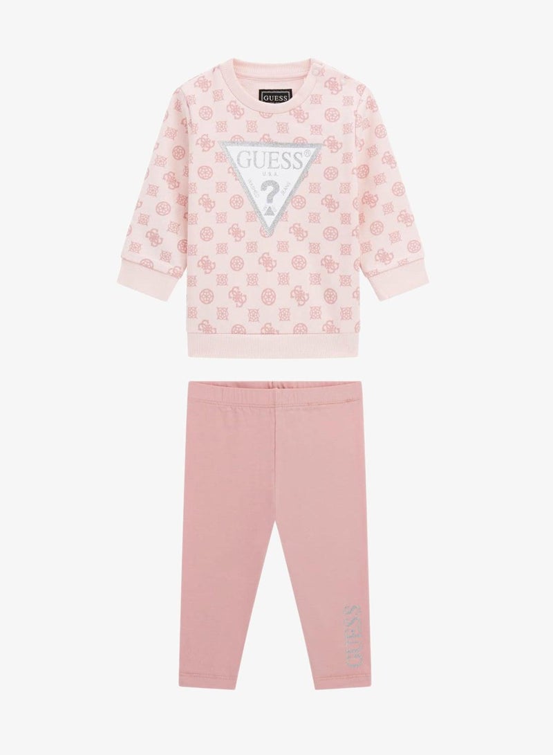 GUESS Kids Crew Neck Top And Leggings Sets - Image 2