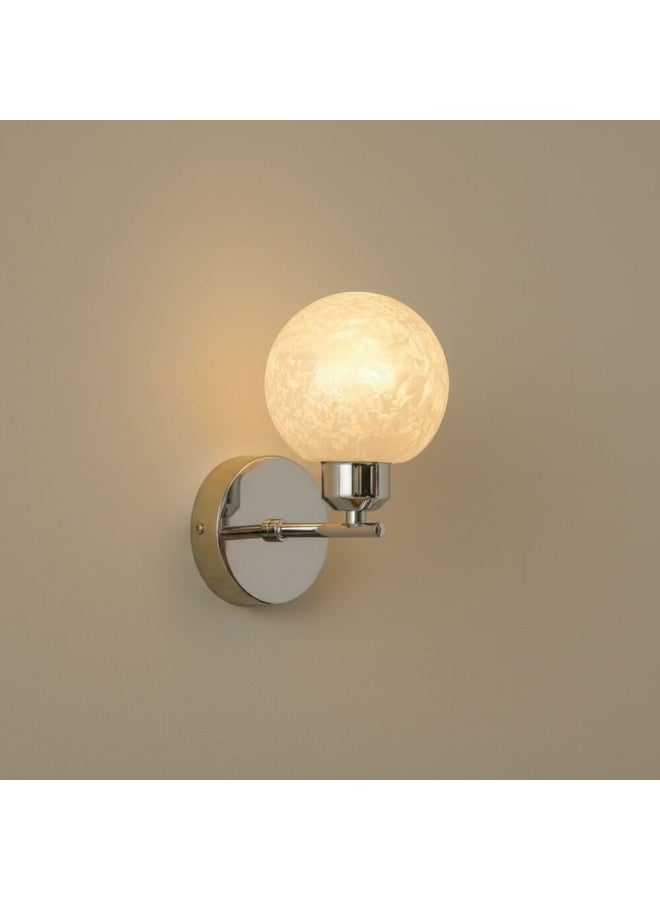 DANUBE HOME Sienna Wall Lamp White Silver Modern Decorative Wall Light - Image 1