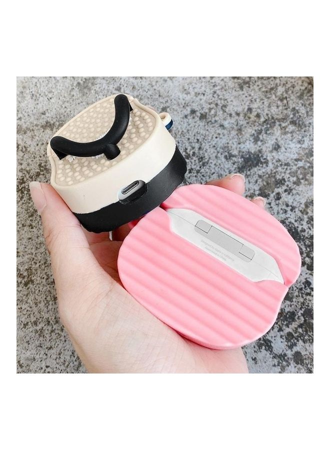 Daisy Couple Slipper Shape Earphone Protective Case For AirPods Pro Pink/White - Image 3