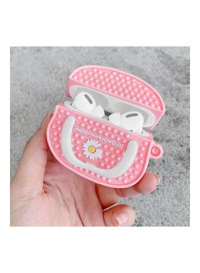 Daisy Couple Slipper Shape Earphone Protective Case For AirPods Pro Pink/White - Image 1