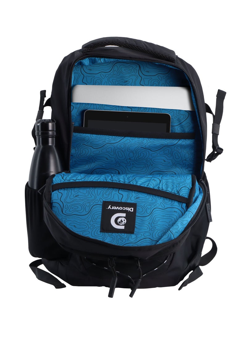 Discovery Discovery Outdoor 23L Backpack Black for Adventure, Durable Lightweight Water Resistant Multi-Compartment Bag for Men Women Hiking Trekking Camping Travel  - Image 4