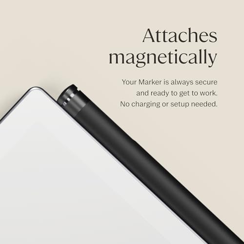 reMarkable Marker Plus – The Official 2 Pen with Eraser | 9 Felt Replacement Tips | Tilt Sensitivity and 4096 Levels of Pressure Sensitivity - Image 4