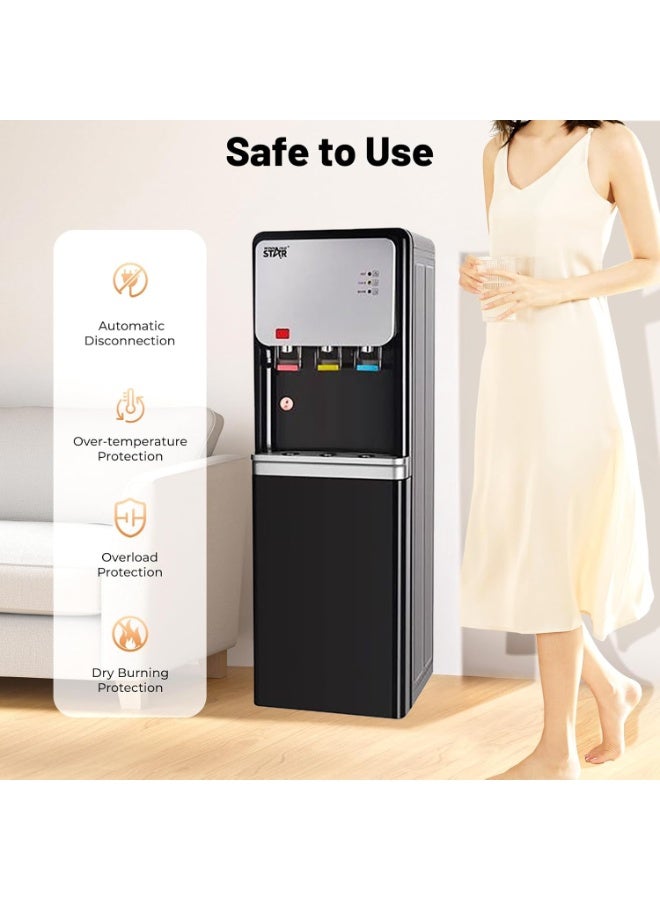 Winning Star Bottom Loading Electric Water Dispenser, Instant Hot, Cold & Ambient Water | Space-Saving Vertical Design for Home or Office (ST-6506-HS) - Image 5