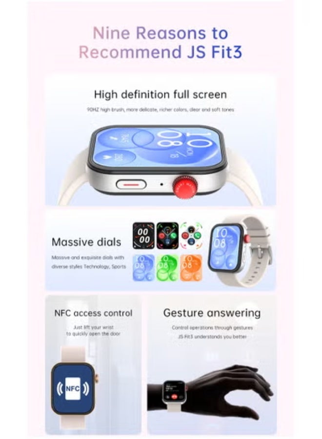 AROAQ JS Fit 3 Wireless charging Bracelet Advanced Health & Fitness Tracker - Image 5