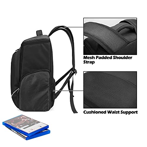 Trunab Gaming Console Backpack Compatible with Playstation 5 / PS5 Slim / PS4 / Xbox One, Travel Carrying Bag with Multiple Pockets for 15.6” Laptop and Gaming Accessories - Image 4