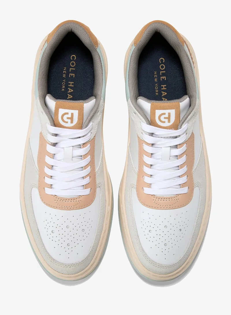 Cole Haan WHITE / OYSTER MUSHROOM SUEDE / CLOUD BLUE GRANDPRO CROSSOVER SNEAKER for Men | Best Price UAE