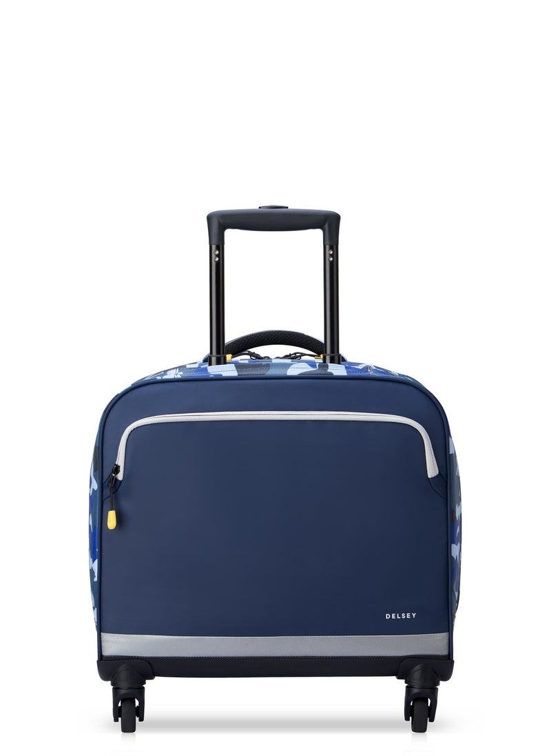 DELSEY Paris - BTS 2023 4 Wheel Horizontal Schoolbag - 15.6" Camo Blue - 00338945222 - Image 1