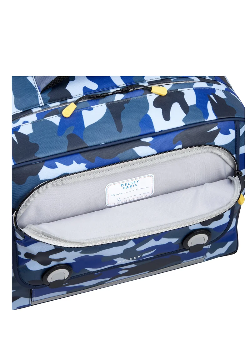 DELSEY Paris BTS 2023 4 Wheel Horizontal Schoolbag - 15.6" Camo Blue - 00338945222