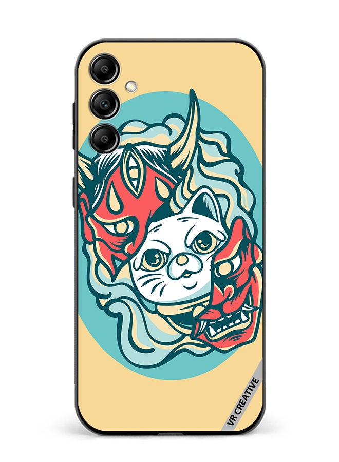 VR CREATIVE Protective Case Cover For Samsung Galaxy A34 Cat In Mask Design Multicolour - Image 1