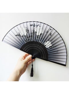 Generic Handheld Fan Peony Folding Fan Craft Gift  - Image 2