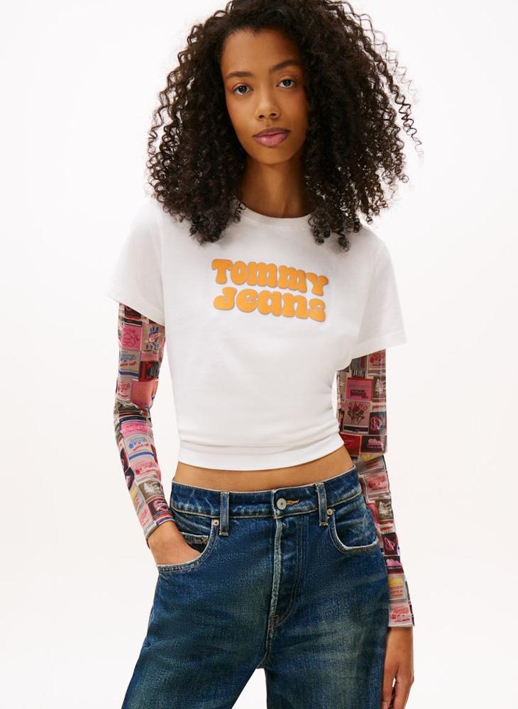 TOMMY JEANS Graphic Crew Neck T-Shirt - Image 1