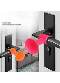 Voxmix Voxmix Mini AntiCollision Silicone Door Stopper Door Handle Crash Pad Bumper Guard Rubber Stopper Wall Mute Crash Pad Silencer 5 X 2 CM 5 Pack Multicolor  - Image 5