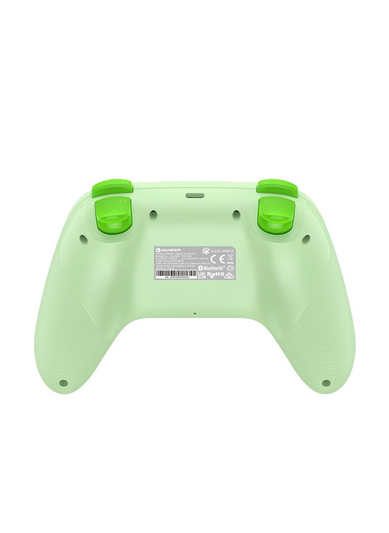 ماركة غير محددة - وحدة تحكم GameSir Nova Lite اللاسلكية 2.4 جرام لأجهزة الكمبيوتر التي تعمل بنظام Windows وiPhone وAndroid وSwitch وSteam Deck، وحدة تحكم ألعاب بلوتوث مع مشغل تأثير هول وتوربو واهتزاز هدير (أخضر) - Image 1