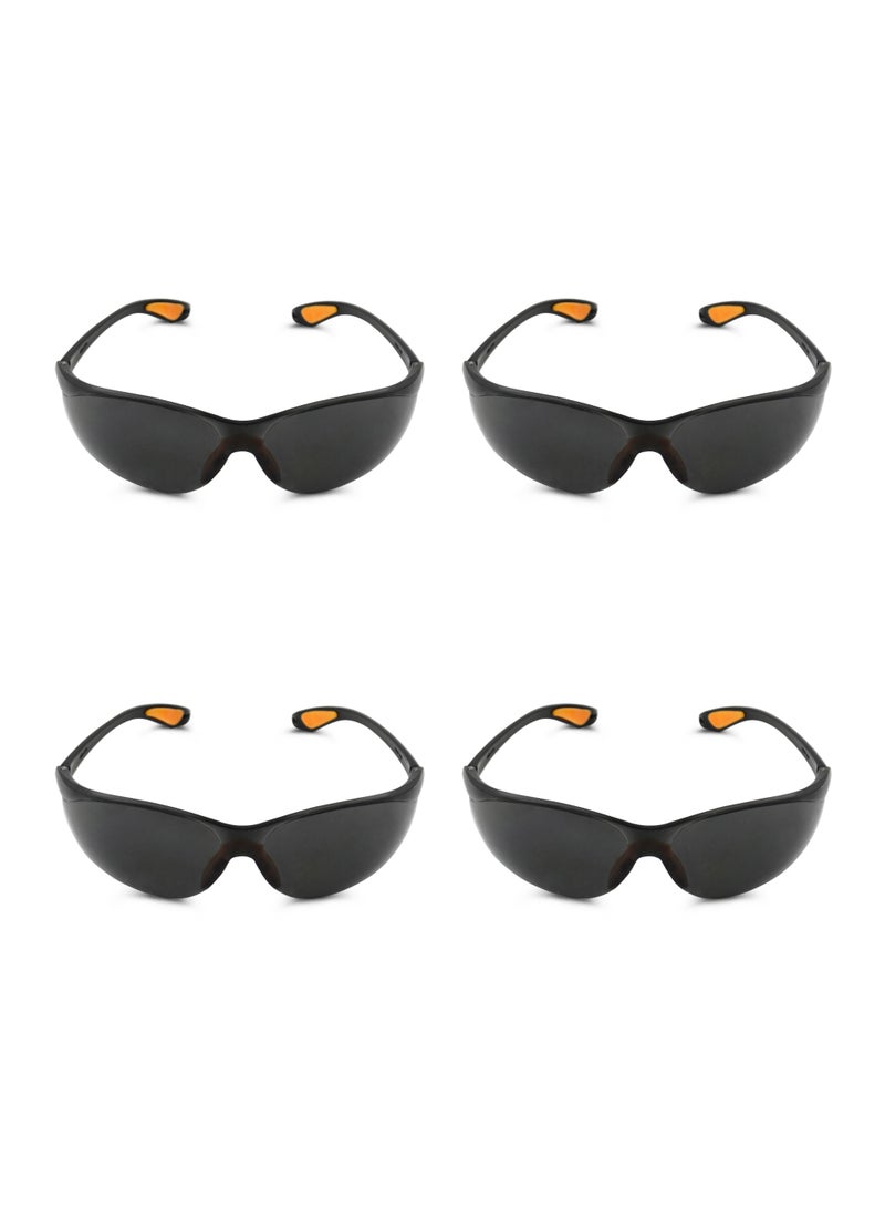 LAWAZIM Pro7 Safety Glasses Black Color|Work Safety Equipment & Gear|Eye Protection|Goggles|Chemical Proof Lens|Safety Goggles |Anti Dust Lens|Lens Wrap Around - Image 1