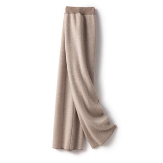 Luxury texture herringbone pattern 100% wool knitted pants womens autumn and winter thickened pants draped wide-leg pants light camel - pzsku/ZF15611DC8C83AD333A62Z/45/1750432257/e044f23c-6a78-4e49-b18d-c9756883615c