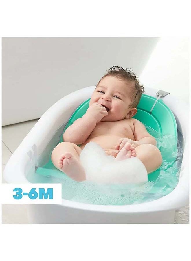 fridababy - 4-in-1 Grow-with-Me Bath Tub Transforms Infant Bathtub to Toddler Bath Seat with Backrest for Assisted Sitting in Tub, White - Image 1