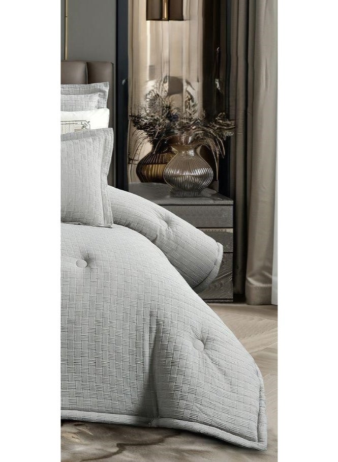 مارك طقم لحاف سرير نفر بتصميم منقوش من المايكروفايبر مقاس 170*220 سم - Image 4