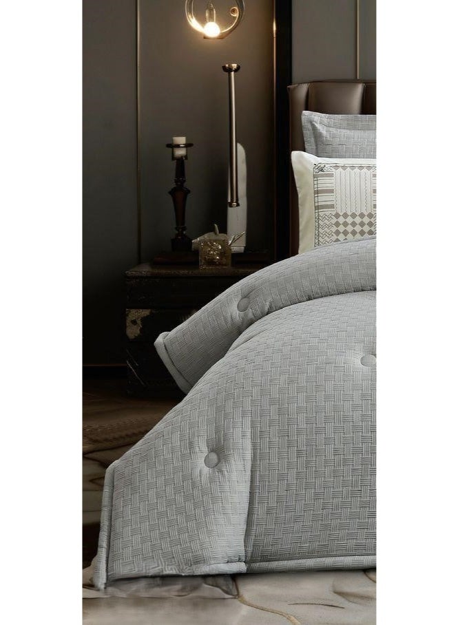 مارك طقم لحاف سرير نفر بتصميم منقوش من المايكروفايبر مقاس 170*220 سم - Image 2