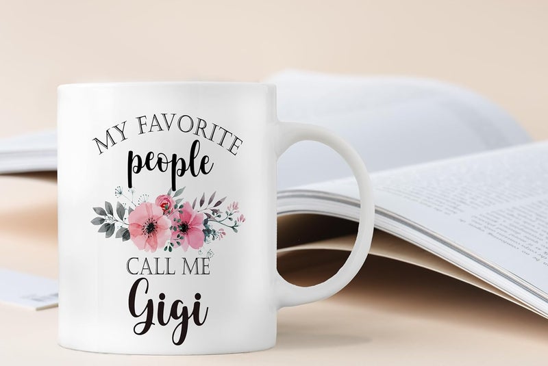 QASHWEY Gigi Mug Gigi Coffee Mug GigiGifts for Grandma Gifts for Gigis Grandma Mothers Day Mugs Tea Cup Gifts for GrandmaGigi My Favorite People Call Me GigiCoffee Cups Ceramic 11oz - Image 4