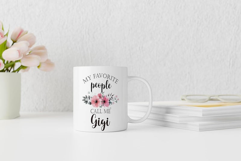 QASHWEY Gigi Mug Gigi Coffee Mug GigiGifts for Grandma Gifts for Gigis Grandma Mothers Day Mugs Tea Cup Gifts for GrandmaGigi My Favorite People Call Me GigiCoffee Cups Ceramic 11oz - Image 3
