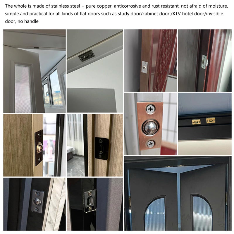 Adjustable Length Door Catch Brass Interior Functional Catches Bronze Color - Image 3