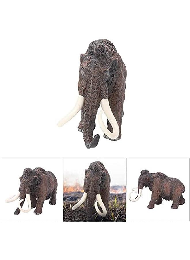Generic - Mini Wildlife Toy Figurine, Animal Figures, Smooth Soft Surface Design Won't Hurt Kids, Cultivate Children's Animals Knowledge, Plastic Simulated Toy for Home Decoration(Ancient Mammoths) - Image 1