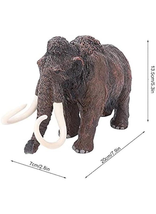 Generic - Mini Wildlife Toy Figurine, Animal Figures, Smooth Soft Surface Design Won't Hurt Kids, Cultivate Children's Animals Knowledge, Plastic Simulated Toy for Home Decoration(Ancient Mammoths) - Image 1
