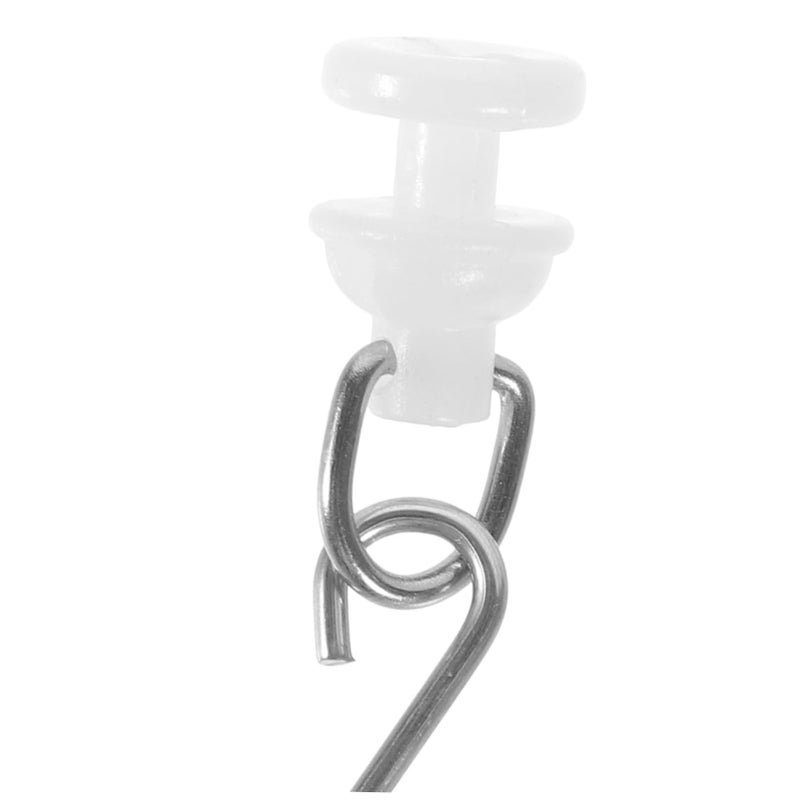30 Plastic Curtain Hooks Smooth Gliders For Easy Installation On Rails In Bathroom Dressing Room - Image 5