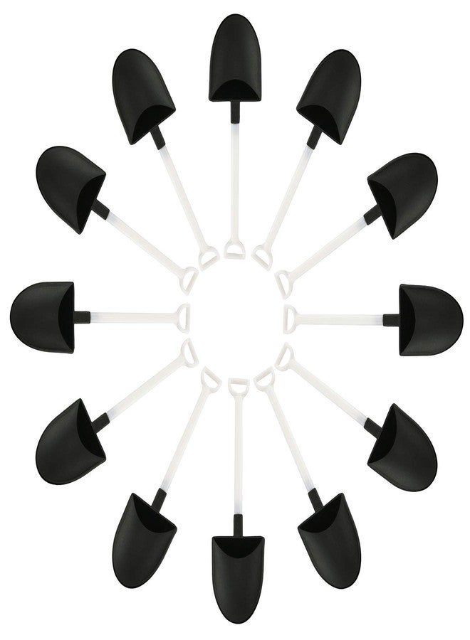 Tegg Dessert Spoon 50PCS Plastic Disposable Mini Shovel Shaped Spoons For Potted Cake Ice Cream Garden Party - Image 1
