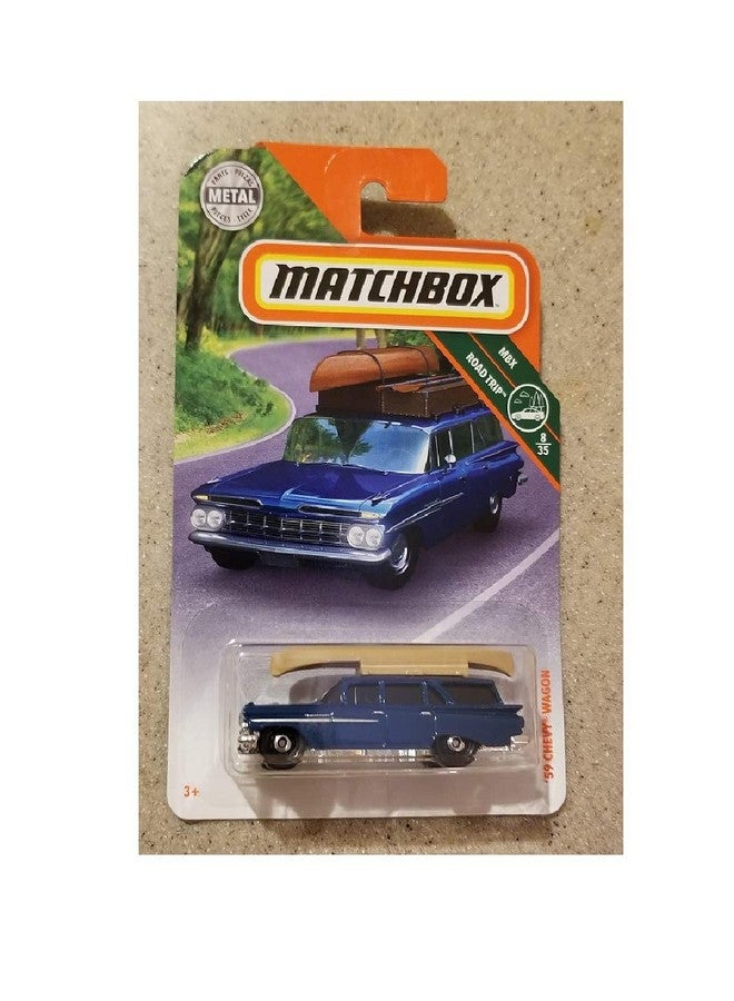Matchbox 2018 MBX Road Trip 8/35 - '59 Chevy Wagon (Blue)