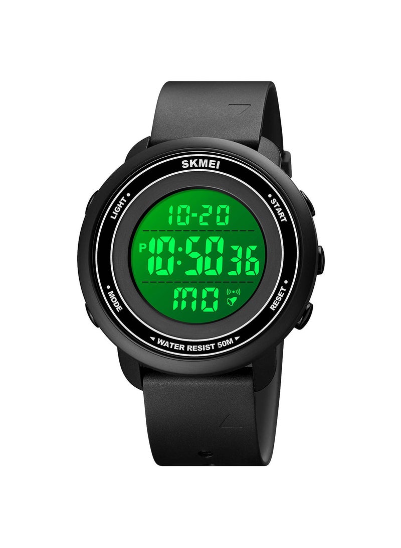 Men's Multifunction Count Down Chrono Sport  LED Light Display 6Bar Waterproof Digital WristWatch 6371BKWT - Image 2