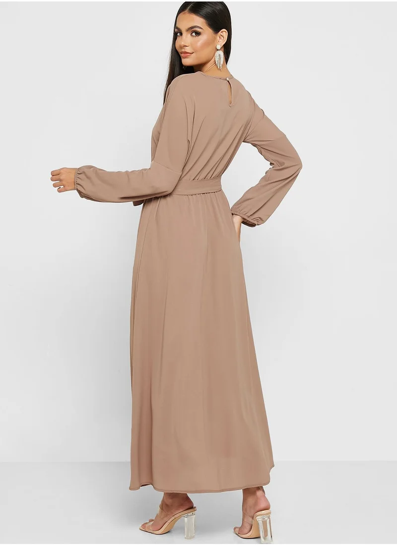 Khizana Belted Relaxed Dress