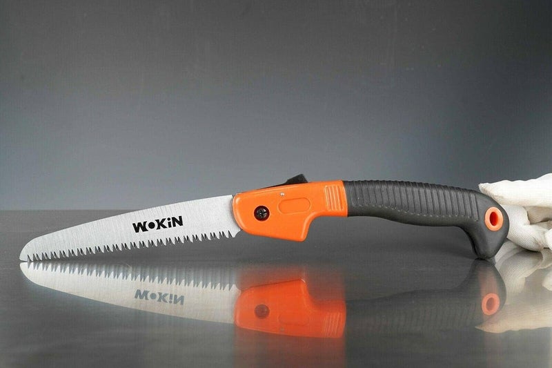 Wokin Anti-slip Multipurpose Foldable Saw, Pruning Saw, Rubber Grip Handle Garden Folding Saw for Wood Work Gardening Pruning 310012 Orange Black - Image 4