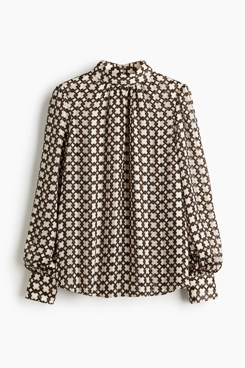 اتش اند ام Stand-collar blouse