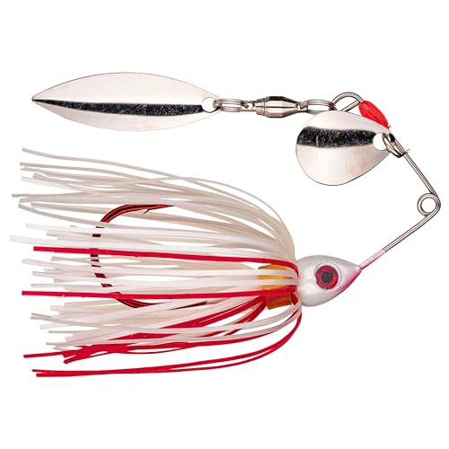 Strike King Bleeding Bait Mini-King Spinnerbait (Bleeding White, 0.125-Ounce) - Image 2