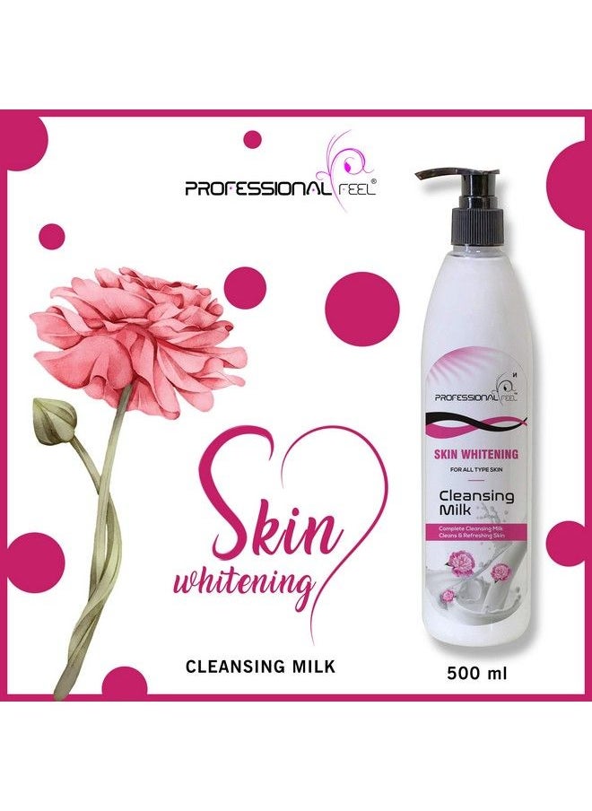 professional feel - Skin Whitening Cleansing Milk For All Skin Type (Smooth Soft & Clean Skin) Healthy & Brightening 500 Gm - Image 1