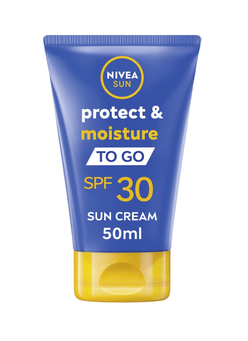 Nivea Sun Protect And Moisture Spf30 To Go Lotion Providing Instant Effective Uva + Uvb Protection 50ml - Image 1