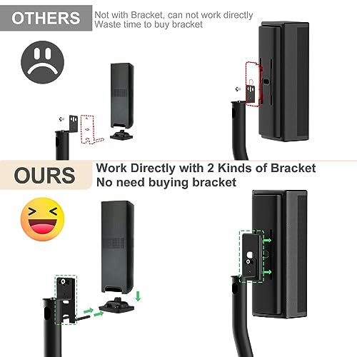 Varghesyla Adjustable Speaker Stand Pair for Bose Built in Cable Management wr Slideconnect Bracket, for UB-20, UFS-20 II, Lifestyle 600, CineMate II, Lifestyle SoundTouch, Acoustimass Series Bose Speaker Stands - Image 4