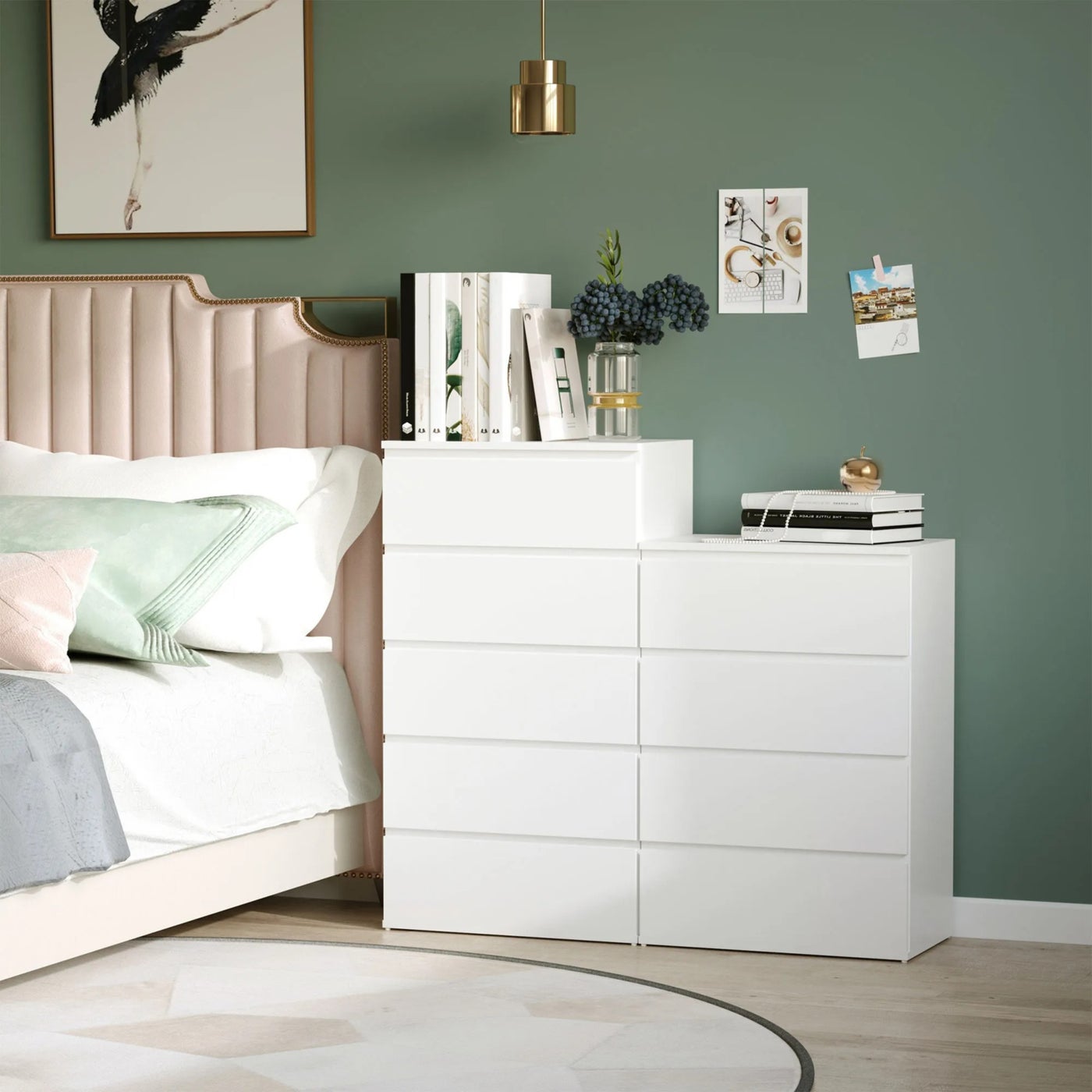 Modern MDF drawer unit - Height 88 cm - Width 60 cm - Depth 42 cm, from Furniture Store.