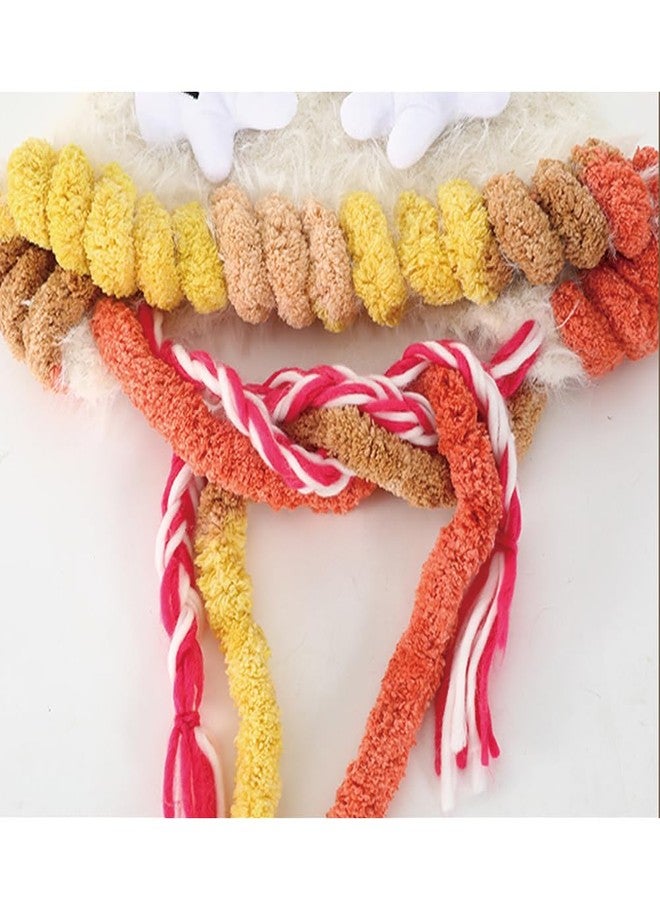 KORADI Kids Novelty Knit Hat Winter Cute Animals Beanie Hats Funny Earflap Caps with Tassel for Girls Boys 2-10 Years Mouse-Khaki - Image 3