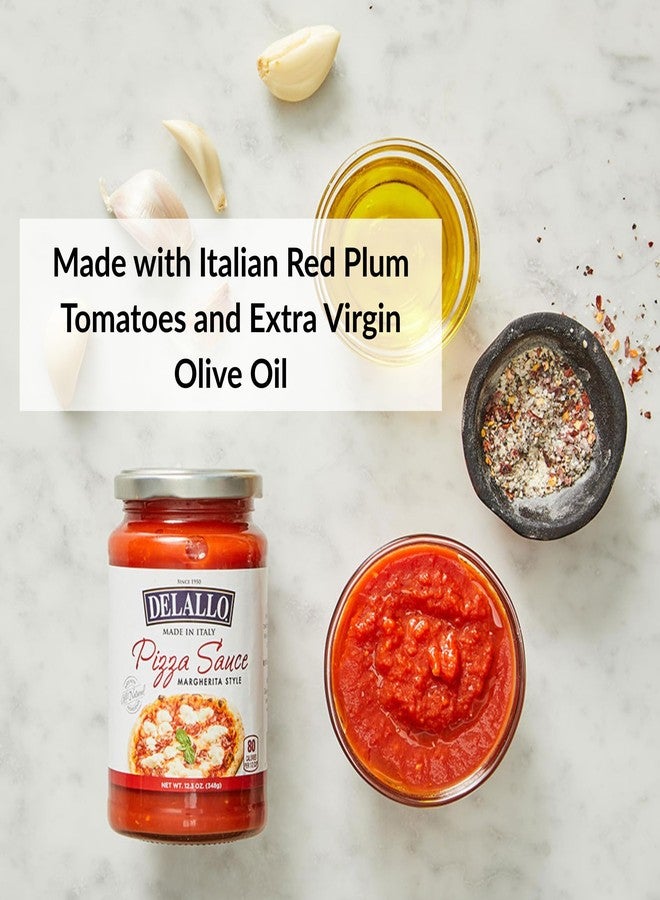 DeLallo Margherita Style Pizza Sauce, 12.3oz Jar, 2 Pack, Made in Italy, Pizzeria-Style Tomato Sauce, Made with Ripe Italian Tomatoes, Gluten Free, Non-GMO - Image 2
