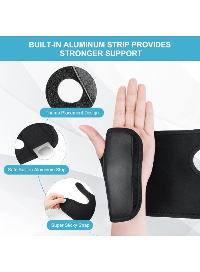 ديوتي دعامة معصم قابلة للتعديل لمتلازمة النفق الرسغي، وتخفيف الألم، والالتواءات، والتهاب الأوتار، ودعم المفاصل، جبيرة ليلية ونهارية. - Image 2