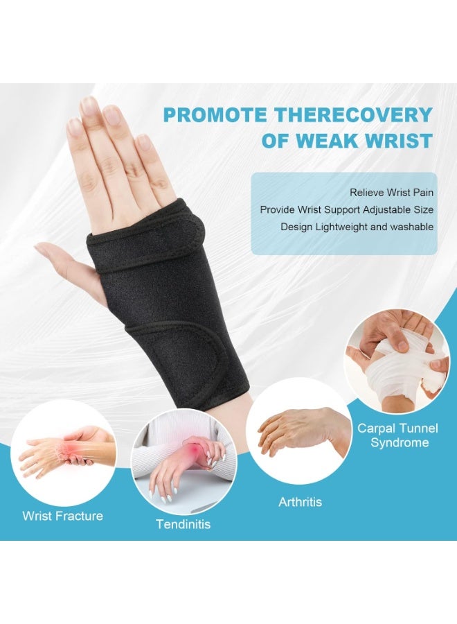 ديوتي دعامة معصم قابلة للتعديل لمتلازمة النفق الرسغي، وتخفيف الألم، والالتواءات، والتهاب الأوتار، ودعم المفاصل، جبيرة ليلية ونهارية. - Image 4