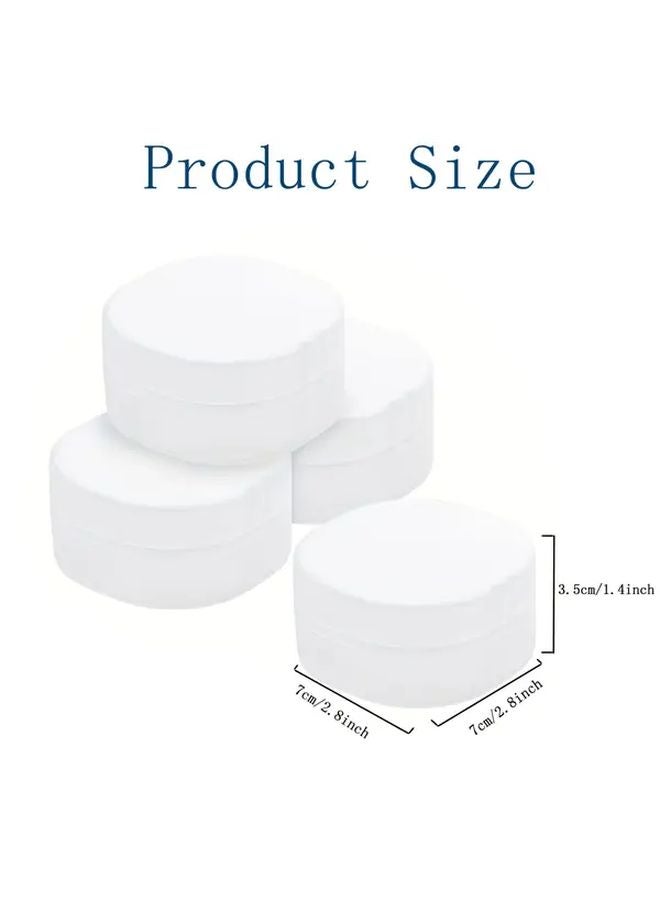 3pcs Transparent Round Storage Boxes For Makeup Remover Pads Brushes Travel Organizer - Image 4